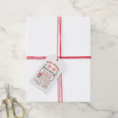 Aangepaste kerstcadeautassen voor daken met kerst cadeaulabel (Met Touw)