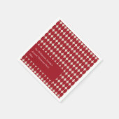 Aangepaste Kerstfeest Rode Baubles Feestelijke Chi Servet (Hoek)