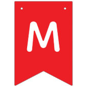 Aangepaste kerstfeestbanner - gepersonaliseerde in vlaggetjes (Eerste vlag)