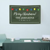 Aangepaste kerstfeestbanner voor familie spandoek (Beurs)