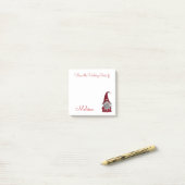 Aangepaste kerstfeestdag in superieure stijl post-it® notes (Op bureau)