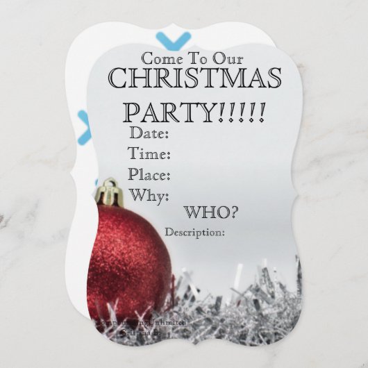Aangepaste kerstfeestdag nodigt/bewaart de datum u save the date (Voorkant / Achterkant)