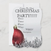 Aangepaste kerstfeestdag nodigt/bewaart de datum u save the date (Voorkant)