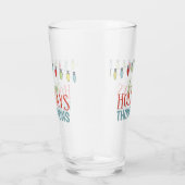 Aangepaste kerstfeestdag Sjabloon Glas (Rechts)