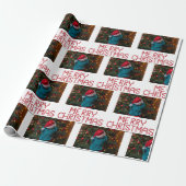 Aangepaste kerstfoto cadeaupapier (Uitgerold)