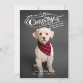 Aangepaste kerstfoto feestdagenkaart (Voorkant)