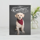 Aangepaste kerstfoto feestdagenkaart (Staand voorkant)