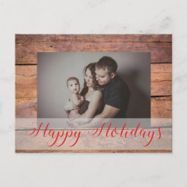 Aangepaste kerstfoto feestdagenkaart