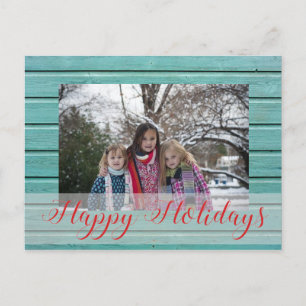 Aangepaste kerstfoto feestdagenkaart
