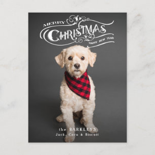 Aangepaste  kerstfoto feestdagenkaart