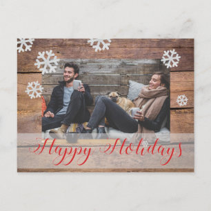 Aangepaste kerstfoto feestdagenkaart