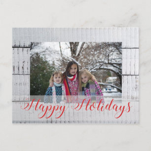 Aangepaste kerstfoto feestdagenkaart