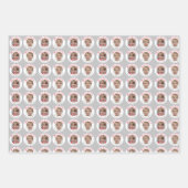 Aangepaste kerstfoto inpakpapier vel (Voorkant 2)