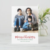 Aangepaste kerstfoto Merry Kerstry Feestdagenkaart (Staand voorkant)