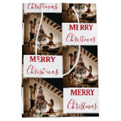 Aangepaste kerstfoto Merry Kerstry Medium Cadeauzakje (Voorkant)