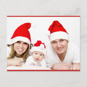 Aangepaste kerstfoto op maat briefkaart