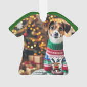 Aangepaste kerstfoto ornament (achterkant)