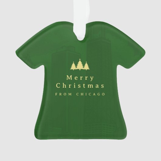 Aangepaste kerstfoto ornament (voorkant)