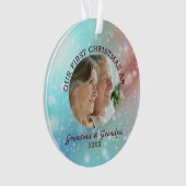 Aangepaste kerstfoto ornament (voorkant)