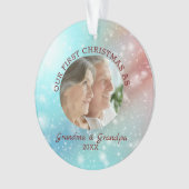 Aangepaste kerstfoto ornament (voorkant)