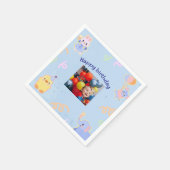 Aangepaste kerstfoto servet (Hoek)