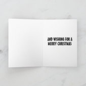 AANGEPASTE KERSTFOTOKAARTEN KAART (Binnen)