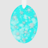 Aangepaste kerstfoto's ornament (achterkant)