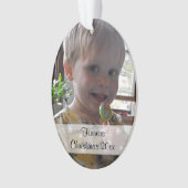 Aangepaste kerstfoto's ornament (voorkant)