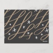 Aangepaste kerstgroet briefkaart (Achterkant)