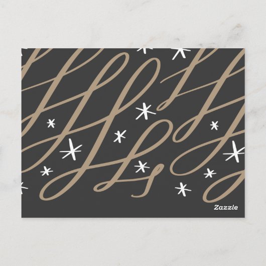 Aangepaste kerstgroet briefkaart (Achterkant)