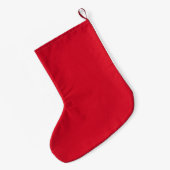 Aangepaste kerstinslag - GROTE 1 zijdelings afdruk Grote Kerstsok (Achterkant (Hangend))