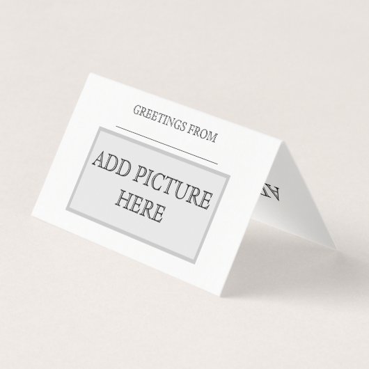 Aangepaste kerstkaart horizontaal kaart (Voorkant)