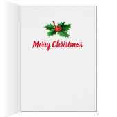 Aangepaste kerstkaart Jolly sneeuwman (Binnen (Rechts))