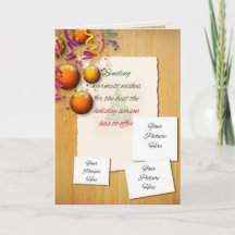 Aangepaste kerstkaart met 3 foto's