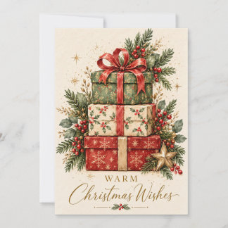 Aangepaste kerstkaart met feestelijke groet