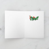 Aangepaste kerstkaart "Met liefde voor Kerstmis" Kaart (Binnen)