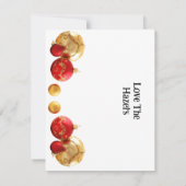 Aangepaste kerstkaart notitiekaartje (Achterkant)