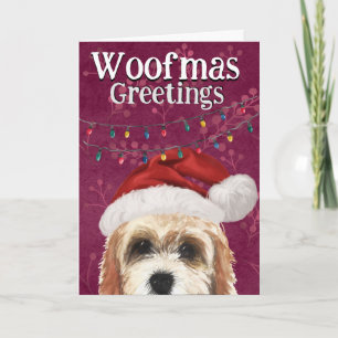 Aangepaste kerstkaart van je Cockapoo Bedankkaart