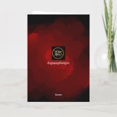 Aangepaste kerstKaart van uw hond Bedankkaart (Achterkant)