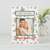 Aangepaste kerstKaart voor de fotoserie Kaart (Staand voorkant)