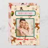 Aangepaste kerstKaart voor de fotoserie Kaart (Voorkant / Achterkant)