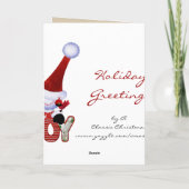 Aangepaste kerstkaarten feestdagen kaart (Achterkant)