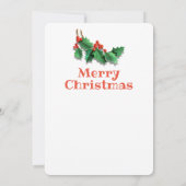 Aangepaste kerstkaartenboom en decoraties. bedankkaart (Achterkant)