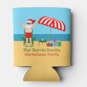 Aangepaste kerstkerstkerstfeestdag blikjeskoeler (Achterkant)