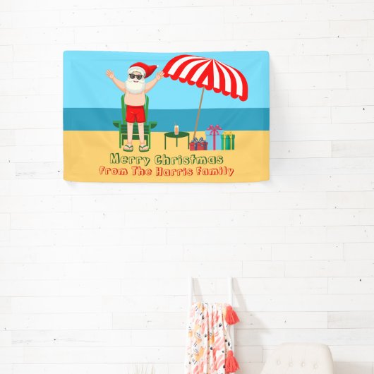 Aangepaste kerstkerstkerstfeestdag spandoek (Insitu)