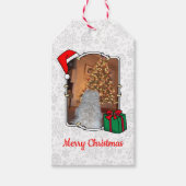 Aangepaste kerstkerstkerstkerstkerstkerstfoto's Pe Cadeaulabel (Voorkant)