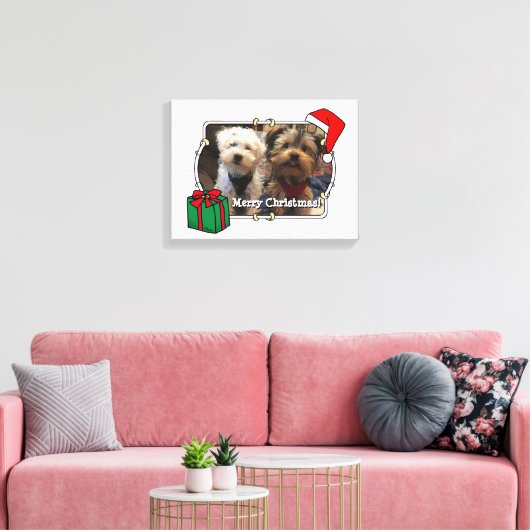 Aangepaste kerstkerstkerstkerstkerstkerstfoto's Pe Canvas Afdruk (Insitu (Woonkamer))