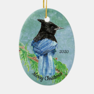 Aangepaste kerstkerstkerstkraag keramisch ornament