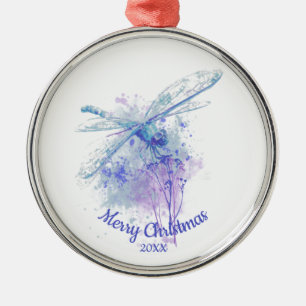 Aangepaste kerstliftliftWaterverf M Metalen Ornament