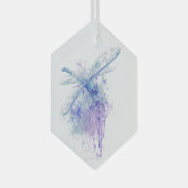 Aangepaste kerstlikkerij-Waterverf Glas Ornament (Voorkant Rechts)